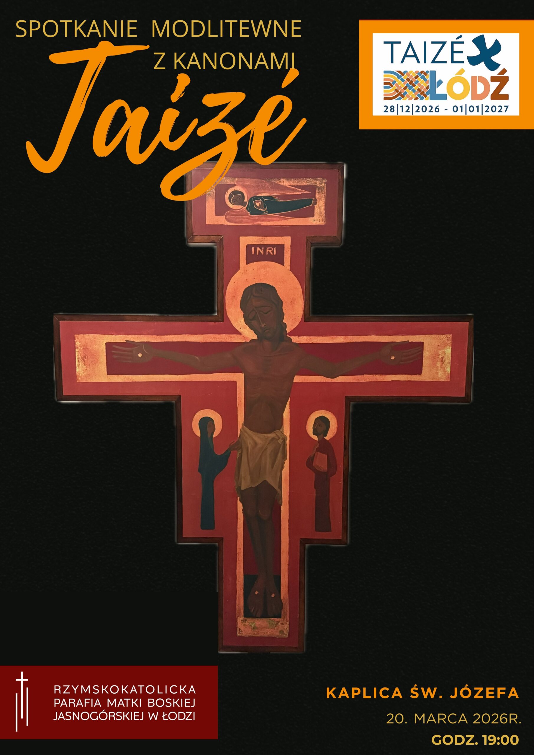 Zaproszenie na modlitwę adoracyjną z kanonami Taizé